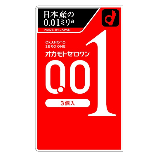 冈本0.01安全套 3個入 ￥38元